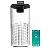 Air Purifiers for Home Large Room Up to 3600 Ft² with PM 2.5 Air Laser Sensor, HEPA 4-in-1 Filter for Airborne Particles, Sleep Mode for Allergies, Pet Hair in Bedroom, MR7566-WF, White, 1Pack+3Modes