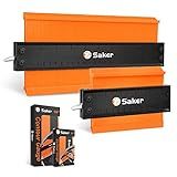 Saker Contour Gauge Duplication-Adjustable Lock-Precisely Copy Irregular Shape-Irregular Woodworking Tracing-Must Have Tool Christmas Gifts for DIY Handyman Men Husband Dad 10 Inch+5 Inch