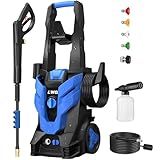 Pressure Washer, Power Washer with 4 Quick Connect Nozzles 1 Foam Cannon, Pressure Cleaning Machine for Cars/Fences/Driveways/Patios/Home Cleaning