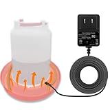 Heated Chicken Waterer Cord – Freeze-Proof Poultry Water Heater for Winter, Prevents Water Freezing in Drinkers for Chickens, Ducks, Rabbits & Small Animals - 2 Pack (Excluding Chicken Waterer)