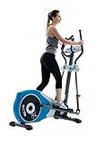 GOELLIPTICAL V-450T Standard Stride 17” Programmable Elliptical Exercise Cross Trainer with Adjustable Arms and Pedals and HRC Control for Cardio Fitness Strength Conditioning Workout at Home or Gym