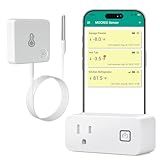 MOCREO WiFi Freezer Thermometer with Alarm, Wireless Refrigerator Temperature Sensor with Remote App Notification, Email Alert, 2 Years Free Data Export, for Home Kitchen Fridge Hot Tub