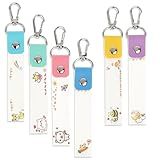 6pcs Personalized Name Tags for Kids, Key Child ID Tags Backpack Name Tag Daycare Labels Hooks for Luggage, Bags, Backpack,Water, Bottle