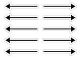 Magnetic Directional Arrows by DCM Solutions (Black, 3")
