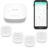 YoLink Water Leak Starter Kit: Hub + 4 Leak Sensor 1 (Silent), LoRa Long-Range, App/SMS/Email Alerts, D2D Offline Triggers, 2 AAA Up to 5-Year Battery, Compatible with Alexa/IFTTT/Home Assistant