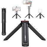 UURIG TP05 Extendable Mini Camera Tripod, Portable Selfie Stick Handle Grip Desktop Webcam Tripod with 1/4" Screw for DSLR Camera Webcam Phone Holder Selfie Stick Vlog Tripod