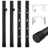 YUEYIN Folding Table Leg Extenders, 4-Level Adjustable Height Table Risers
