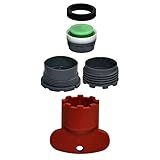 Danco 10780 1.5 gpm Cache Aerator Kit for Delta and Moen Faucets, Red/Black