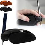Lmuwecno Assistive Writing and Drawing Device Hand Writing Tools Aids Pen Holder Finger Holder Tool for Left or Right Hands Improve Stability & Strengthening (Black)