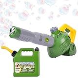 John Deere Bubble Leaf Blower Toy for Kids Includes 24oz Bubble Refill Gas Can, Outdoor Bubble Machine for Kids, Easy to Use, Outdoor Play, Great Gift Toddler 3+