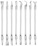 Hyamass 8Pcs Professional Opening Pry Tool Repair Kit, Metal CPU Glue Remover Knife, Ultra Thin IC Chip Repair Thin Blade，Electronics Repair Tool Kit for Cell Phone, LCD, Tablet and More