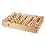 The Broken Token Standard-Sized Card Organizer for Wooden Artist Case - 5-Row Wood Storage Box with Multiple Adjustable Dividers (Wooden Case Not Included)