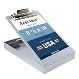 Saunders Recycled Aluminum Redi-Rite Storage Clipboard, Legal Size, 8.5 x 14-Inches (11019), Silver