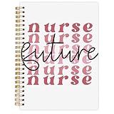 LZYRF Future Nurse Spiral Notebook Journal, Future Nurse Gifts Notebooks for Note Taking, Nursing Nurses Gifts for Female Women, Nursing Hardcover Notebook, 5.5x8.3 Inch