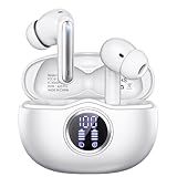 Sisism A10 Pro Wireless Earbuds, Bluetooth 5.3 Headphones HiFi Stereo 50H Playback LED Digital Display Ear Buds with ENC Noise Canceling Headset, IPX7 Waterproof Earphones for Gym/Running/Work