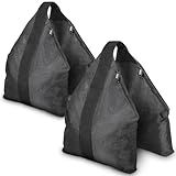 120LB Set of 2 Heavy Duty Sandbag Weights for Photography Light Stands, Weighted Sand Bags for Backdrop Supports, Pop-Up Canopy Tents, Tripods & Outdoor Equipment, Secure Base for Windy Condition