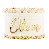 Custom Acrylic Cake Name Plate | Custom Cake Name Sign | Acrylic Name Cake Topper | Cake Name Topper Personalized | Customizable Cake Topper Decoration for Birthday,BabyShower,Wedding