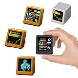 Zyntrazy Bitcoin Stock Ticker, Digital Clock with Weather, Temperature, and Humidity Display. A Creative Gift for Husband, Boyfriend, or Women