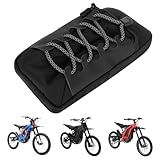 PSLER Dirt Bike Battery Cover Storage Bag, Pouch Bag Dirt Bike Frame Bag Fits for Sur Ron Light Bee X S Segway X160 X260 Eride Pro SS (Black)