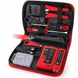 Hi-Spec Network Cable Tester Tool Kit for CAT5 CAT6 RJ11 RJ45 Punchdown