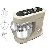 900W Stand Mixer 8 QT Kitchen Dough Mixers LED Touch Screen Adjustable Speed Electric Household Mixers With Bowl,Dough Hook,Whisk And Beater For Baking, Cake,Pizza And Most Home Cooks