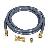 GasSaf 10 FT 1/2" ID Natural Gas Hose With Quick Connect Fitting, Conversion Kit for Gas Grill, Generator, Patio Heater and More - CSA Certified