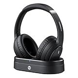 FXWONTY Wireless Headphones for TV, TV Headphones Wireless for Seniors with Charging Dock, 65H Playtime, No Audio Delay, HiFi Stereo Sound, Ideal Gift for Elderly & Parents