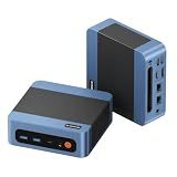 BOSGAME E5 11 Pro Mini PC, AMD Ryzen 5300U 4C/ 8T, 8GB DDR4 256GB M.2 2280 SSD, 2.5 GbE Dual Lan Desktop Computers, Triple Displays 4K 60Hz, Wi-Fi 5, BT 5.0, Business Home Office PC, Support Linux SSH
