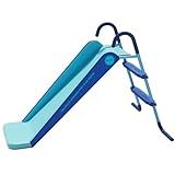 Pool Slide Foldable Pool Water Slide, Summer Swimming Pool Supplies Universal Trampoline Ladder Backyard Slide Home Playground Equipment (Blue)