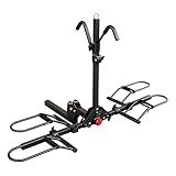 Young 200 lbs. 2 Bike Rack Hitch Mount Platform Style for Cars Trucks SUVs Minivans, fits MTB Gravel Road Bike with Up to 5-inch Fat Tire Carrier Rack - 2" Hitch Receiver
