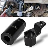 For Honda Crank Pulley Tool 19mm Harmonic Balancer Socket & 50mm Crankshaft Crank Pulley Wrench Holder Removal Holding Spanner Kit For Acura and Honda Engines, Deep Counter-Weighted Socket Tools