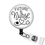 Future Nurse Badge Reel, Nursing Student Badge Reel, Student Nurse Retractable ID Badge Holder, Future Nurse Gift, Nursing School Nurse Gift