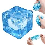Ice Cube Squishy Toys, Squishy Fidget Toys, Cube Block Stress Balls for Adults Stress Relief