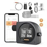 5G Wi-Fi & Bluetooth BBQ Temperature Controller, INKBIRD Automatic Smoker Fan with LCD Screen for Ceramic Grill | Mobile Notification Timer Alarm Calibration for BGE, Kamado, Akorn, Weber, 5 Probes