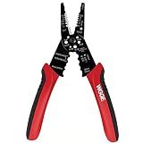 WGGE WG-015 Professional Wire Stripper, Wire Cutter and Wire Crimper 8-inch