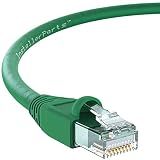 InstallerParts Ethernet Cable CAT6A Cable UTP Booted 10 FT - Green - Professional Series - 10Gigabit/Sec Network/High Speed Internet Cable, 550MHZ