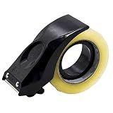 PROSUN Easy-Mount 2 Inch Tape Gun Dispenser Packing Packaging Sealing Cutter Black Handheld Warehouse Tools
