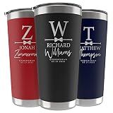UNITED CRAFT SUPPLIES Groomsmen Gifts Set of 3, Personalized Tumblers w/Engraved Names & Title, 20 or 30 Oz, 3 Colors, Double Wall Stainless Steel, Proposal D5