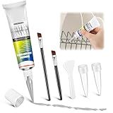 Avenuebool 1.7oz Dishwasher Rack Repair Coating, Grey Dishwasher Vinyl Rack Rust Touch Up Paint Kit, Insulation and Waterproof, High and Low Temperature Resistant