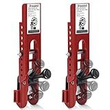 Drusolell Siding Installation Tools, Siding Mounting Kit with Adjustable Reveals, Lap Siding Gauge Made of Polycarbonate Body (Red, 5/16 Inch)