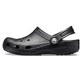 Crocs Unisex-Adult Classic Clog, Black, 8 Women/6 Men