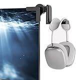 KDD Headset Stand for Monitor - Adjustable Headphone Holder with 360 Degree Rotation - Headphone Hanger for Desk - Sturdy and Space-Saving Design Cubical Accessories for Work