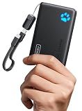 INIU 45W Fast Charging Portable Charger, 40% Smaller 10000mAh with Detachable Cable, Flight-Safe Travel Power Bank, USB C External Phone Battery Pack for iPhone 17 16 Pro iPad Samsung S26 Google etc