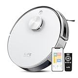 ILIFE A30s Robot Vacuum, 10000Pa Max Suction Robotic Vacuum Cleaner with LiDAR Navigation, Home Mapping, No-Go Zone, 150 Mins, 2.4G WiFi/App/Alexa/Remote Control, for Hard Floor Carpet and Pet Hair