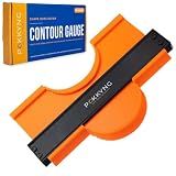 Pakkyng Contour Gauge Tool With Lock (10 Inches) - Contour Ruler Marking Tool - Super Gauge Shape and Outline Tool - Profile Gauge - Corner Measuring Tool for Odd Shapes - Woodworking Gifts for Men