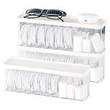 Nkocvew Charger Cable Cord Storage Organizer Box - 3 Pack With Lid - Easy Storage Without Cable Ties