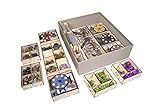The Broken Token Game Organizer Compatible with Scythe - Wooden Game Organizing Box with Multiple Trays