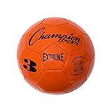 Champion Sports Extreme Series Soccer Ball, Size 3 - Youth League, All Weather, Soft Touch, Maximum Air Retention - Kick Balls for Kids Under 8 - Competitive and Recreational Futbol Games, Orange