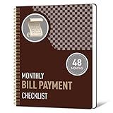 TREES monthly bill payment checklist & Financial Planner Notebook – 4-Year Budget Organizer with 960 Bill Records, Income & Expense Tracker, Debt Payoff Log, and Savings Goals