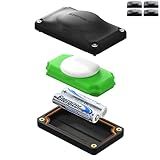 Elevation Lab AirTag (Gen 1 & 2) 5-Year Compact Extended Battery Case - Uses AAA Batteries - 5X More Capacity Than CR2032 TimeCapsule | Waterproof, CR 2032 Battery Replacement (4-Pack)